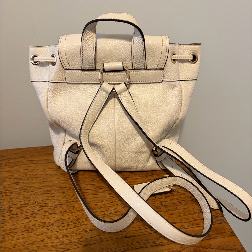 Coach Ivory Leather Backpack - Picture 2 of 4